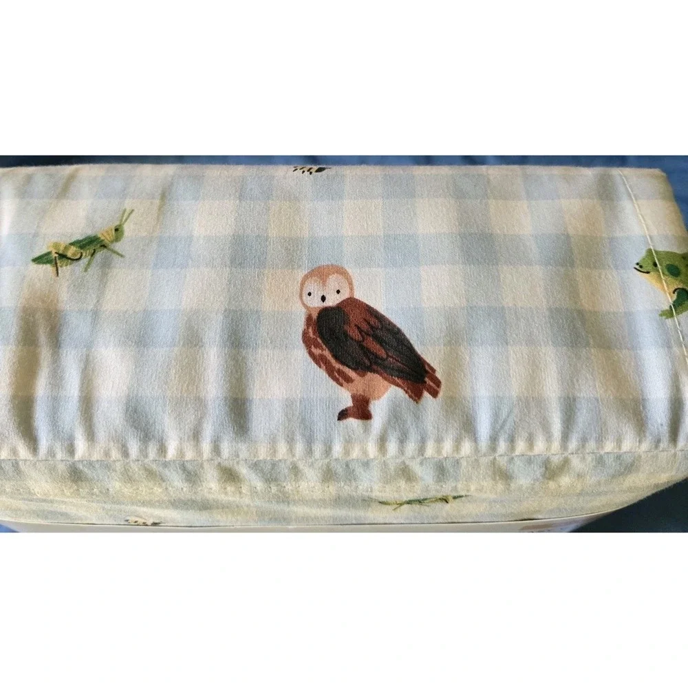 The Big One Kids Easy-care Percale Med Blue Full Sheet Set New Animal Theme‎ 275